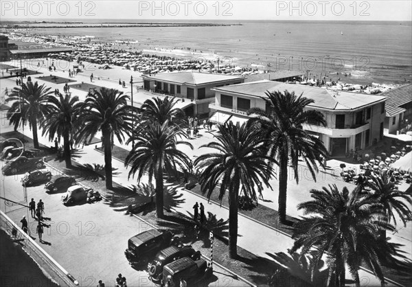 viareggio, toscane, italie, 1955