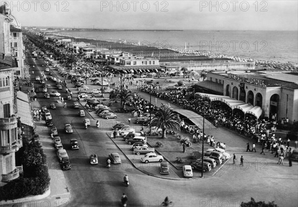 viareggio, toscane, italie, 1964