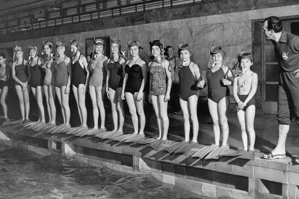 école de natation, 1959