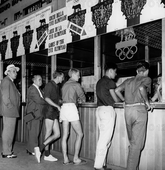 bureau d'information mis en place pour les athlètes, XVIIe Jeux olympiques, 1960