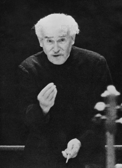 portrait d'arturo toscanini en concert, 1960