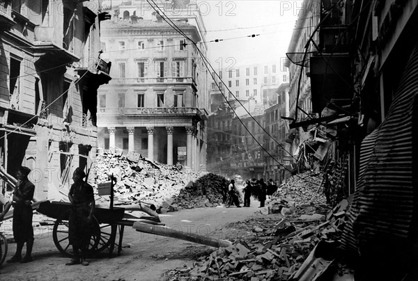 guerre, milan, corso vittorio emanuele, piazza san carlo, 1939 1945