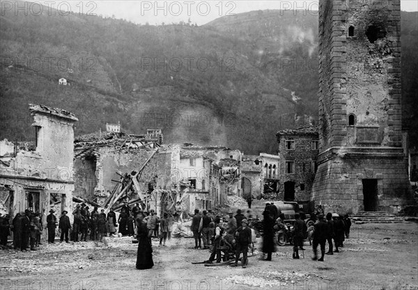 soldats italiens a valdobbiadene, 1918