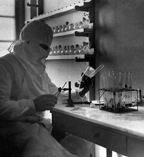 floriculture, laboratoire, 1950