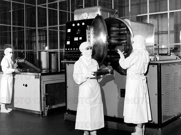 département de lyophilisation chez carlo erba, 1956