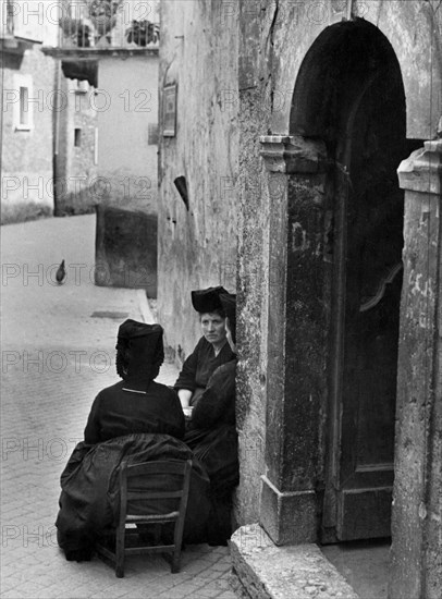 italie, abruzzes, scanno, années 30