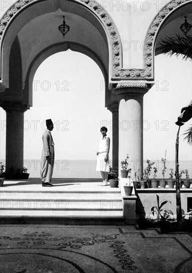 grèce, dodécanèse, rhodes, porche d'hôtel