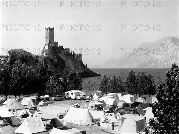 camping à malcesine, 1960