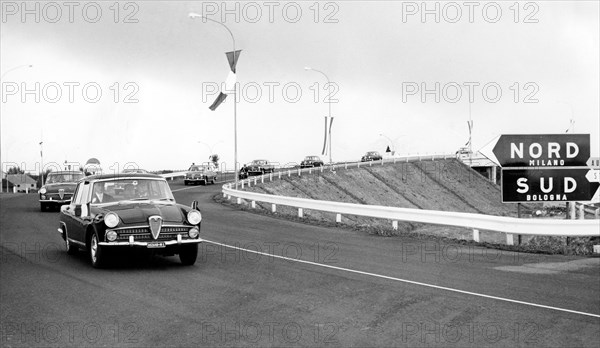 inauguration inauguration de la section bologne-milan, 1959