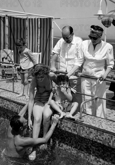 paquebot de croisière, passagers, 1955