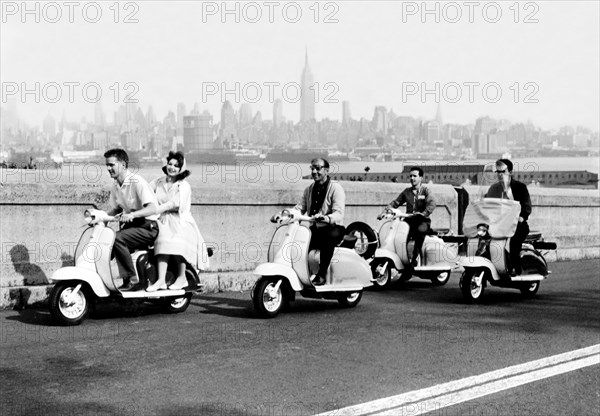 new york, scooter, lambretta, 1960
