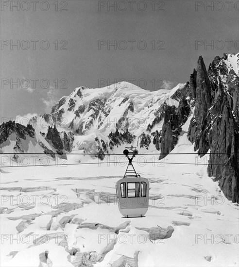 téléphérique de monte bianco, 1957