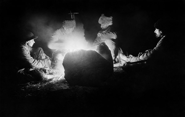 Hunters of mountain goats from the Caucasus. 1930