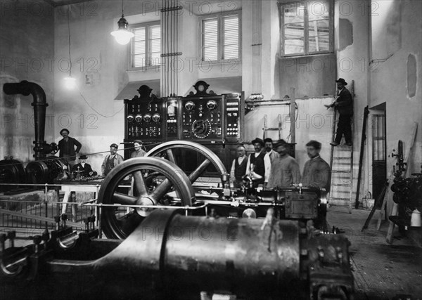 Power plant in the former zecca of the Vatican city. 1912