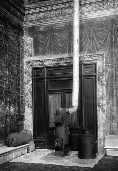 Stove of the conclave. Sistine Chapel. Apostolic Palace. Vatican City 1939