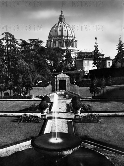 Vatican gardens. 1930