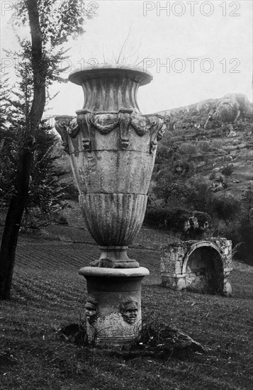 Garden of palazzo orsini. bomarzo 1910-20