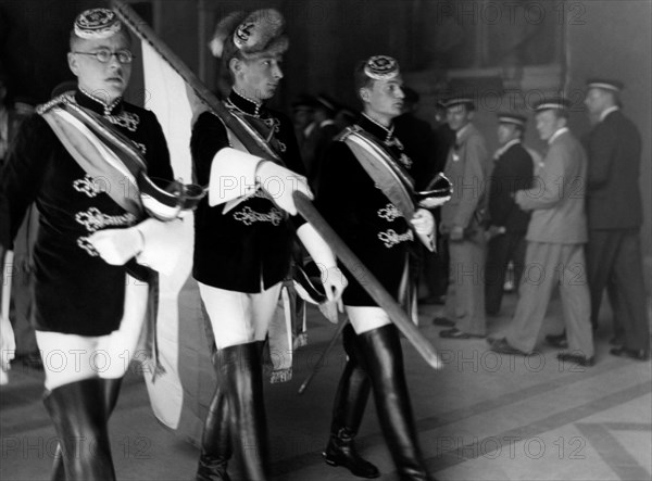 Vienna. university students in full uniform. 1930