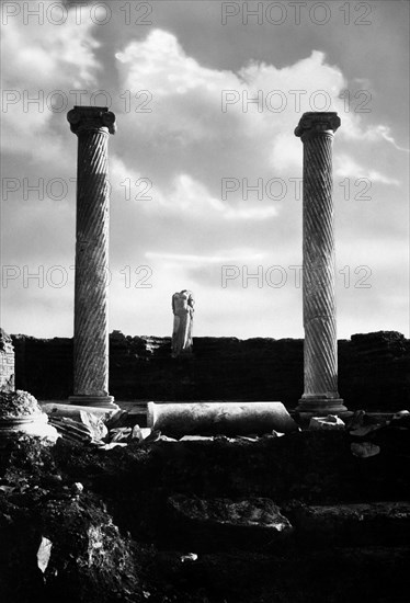 Lazio. archaeological area of Ostia Antica. 1939