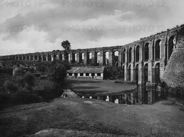 Lazio. aqueduct of nepi. 1920