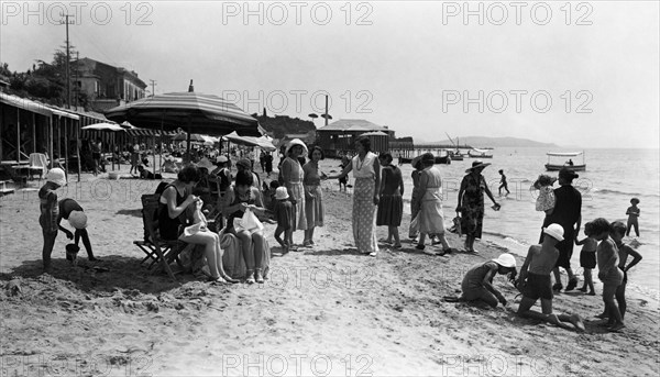 Vindicio beach. formia. lazio. italy. 1920