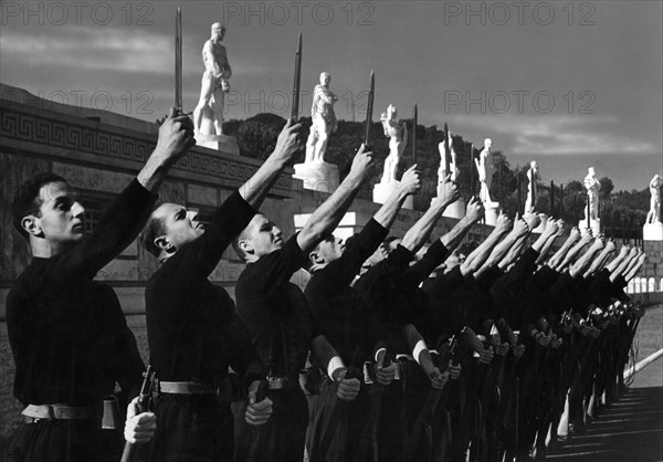 Italy. Rome. academicians with a contested dagger. 1939