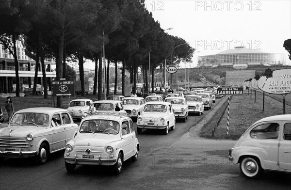 Italy. traffic in Rome. 1960s