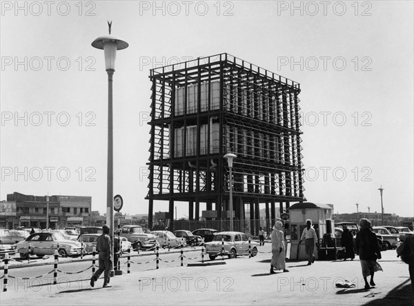 Asia. kuwait. al kuwait. modern water supply tanks. 1961