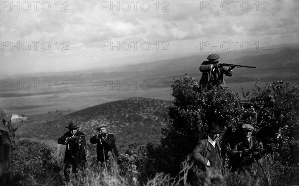 Italy. Tuscany. Alberese. hunting expedition. 1920-30