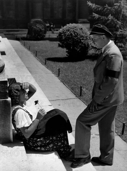 In the garden of a university in austria. 1930