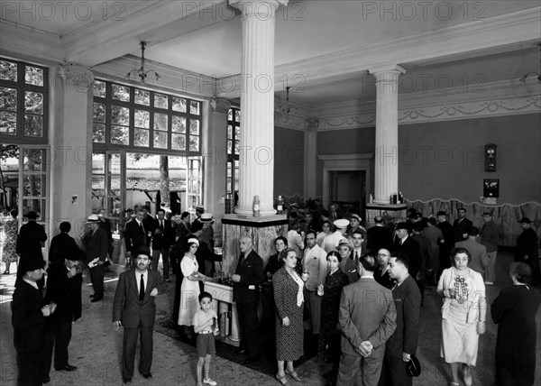 Lazio. the saloon of the source of fiuggi. 1930