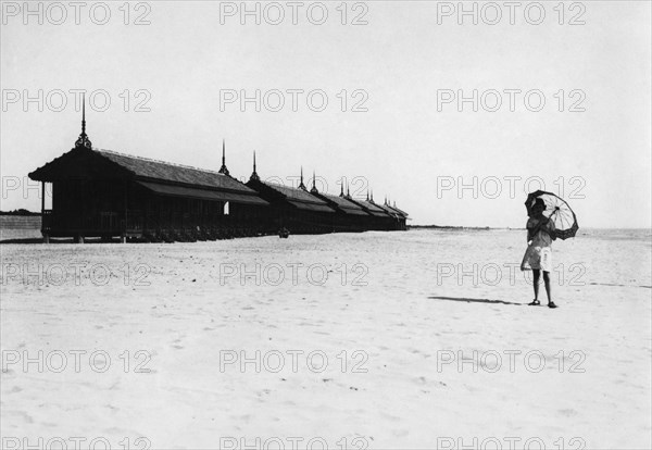 Fregene beach. lazio. italy 1920