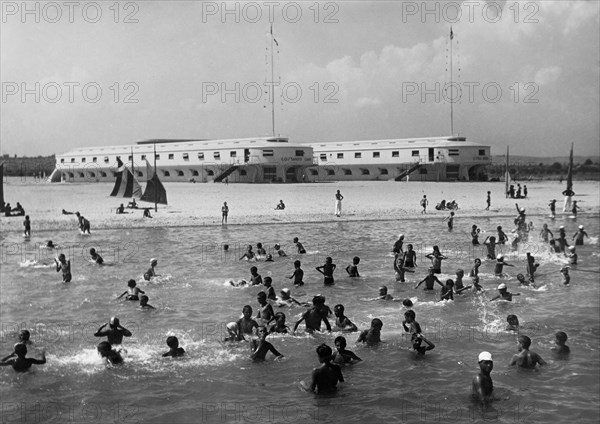 Italy. lazio. colony costanzo ciano. historic colony of the calambrone. 1940