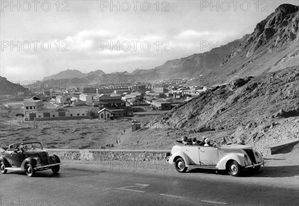 Yemen. view of the city of aden. 1953