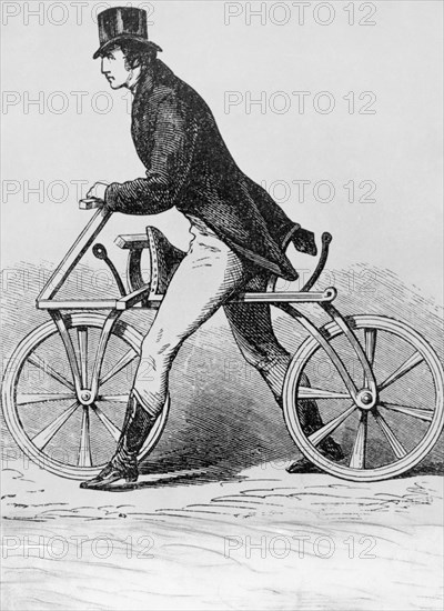 Sport. Bicycle. Drais. Draisine. 19th Century