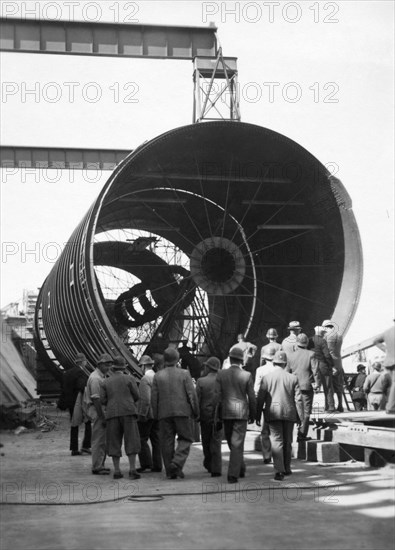 Usa. Montana. Fort Peck Dam. 1936