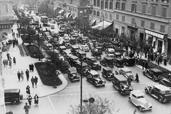 Rome. Via Vittorio Veneto. 1930-1940