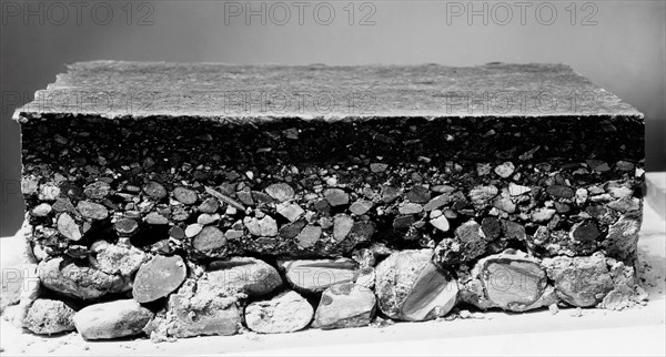 Piece Of Road Surface. 1940-50