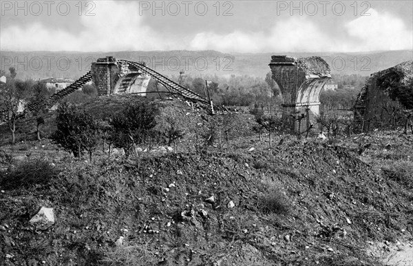 Trigesimo Viaduct On The Line Arezzo Florence. 1948