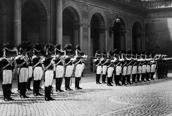 Noble Papal Guards In Napoleonic Uniform. 1920