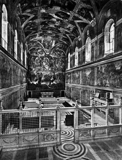 Sistine Chapel. Vatican City. 1930