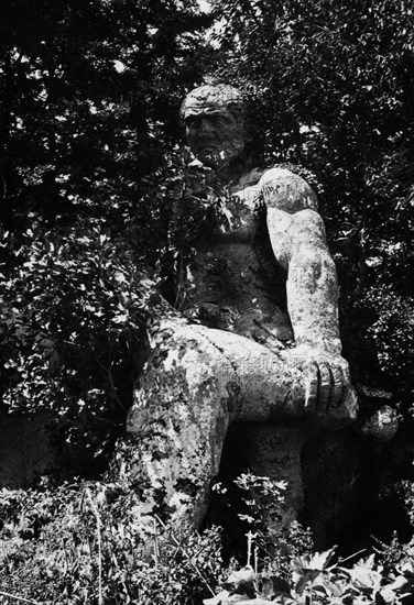 Parco Dei Mostri Or Sacro Bosco Di Bomarzo. Lazio. Italy 1940