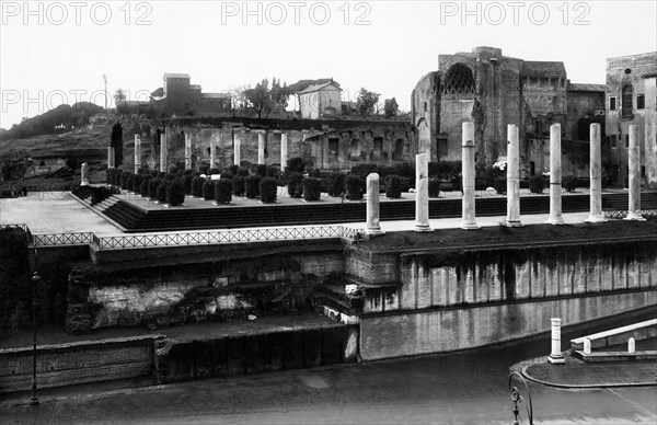 Rome. Temple Of Venus And Rome. 1930