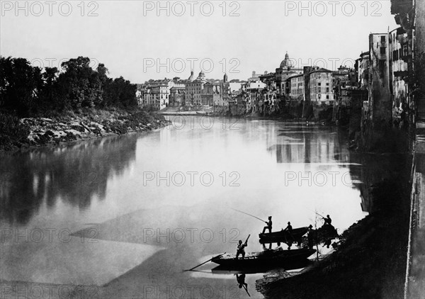 Port Di Ripetta On The Tiber In Rome. 1860