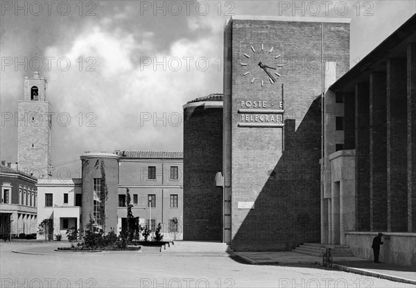 Italy. Lazio. Littoria. Post Office And Telegraph Building. 1930