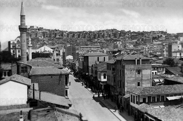 Turkey. Ankara. View Of The Old City And The Citadel. 1939