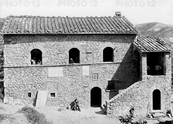 Italy. Tuscany. Caprese Michelangelo. The Birthplace Of Michelangelo. 1910-20