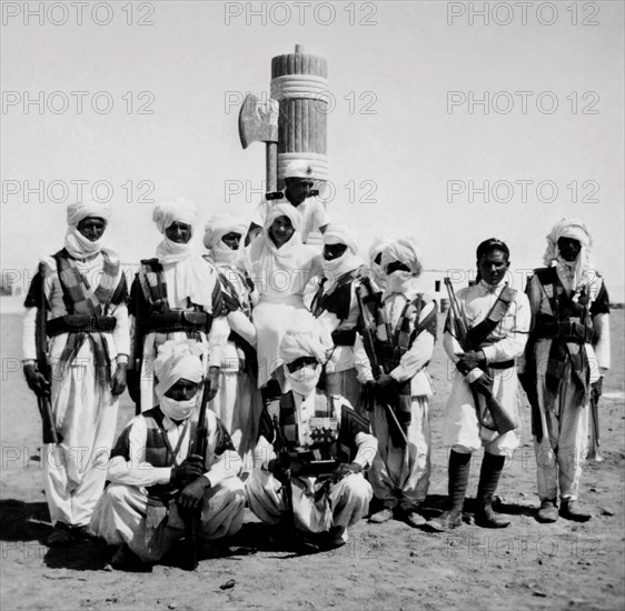 Africa. Libya. Inauguration Of The Marble Memorial In Libya. 1935