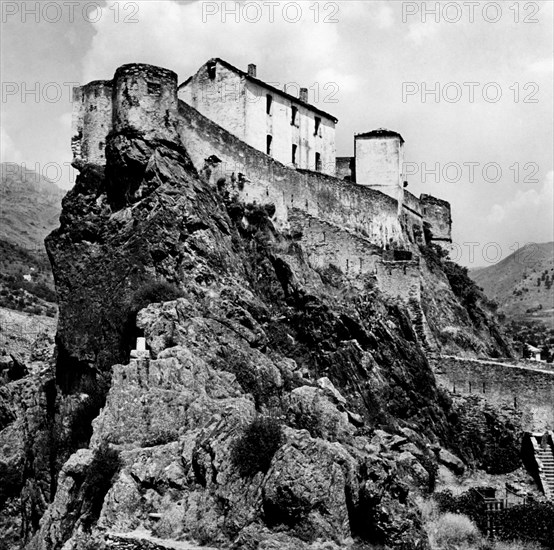 Europe. France. Corte. Fortress. 1965