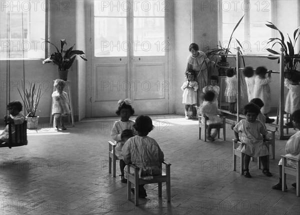 Montessori Kindergarten. Naples 1920-30